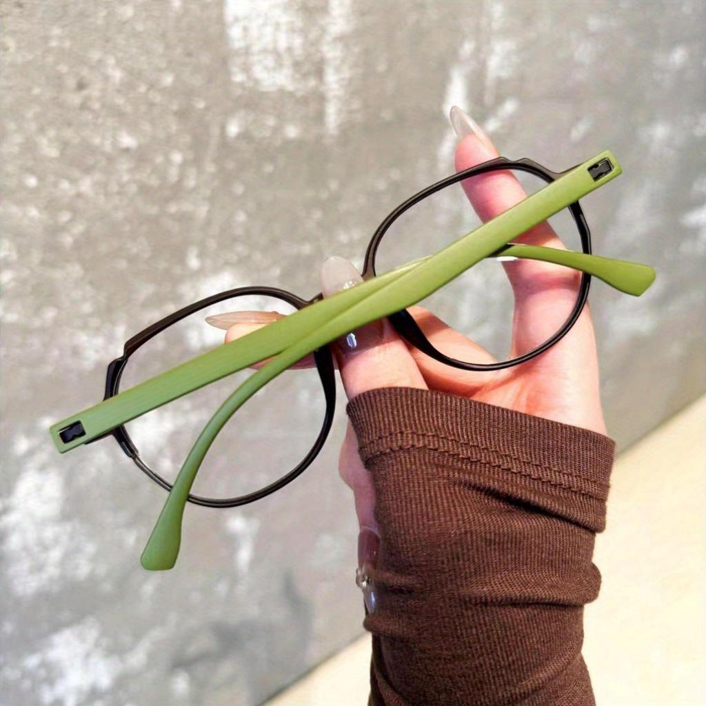 Ultra Light Large Round Frame Reading Glasses for Women Men High Definition PC Lenses - Suitable for Middle-aged