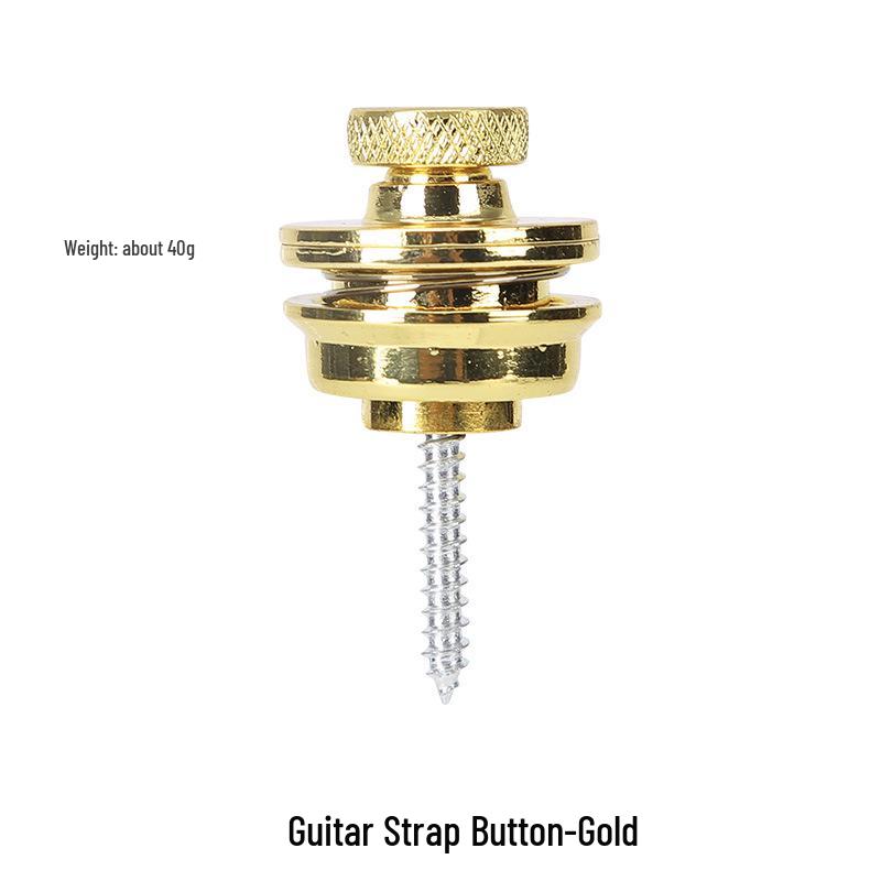 Selbstsichernder Rutschfester Metallgitarrengurt-Knopfstift