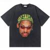 2026 Hot Sale Washed Vintage The Worm Dennis Rodman I'm Back T-shirt Men Women Fashion Hip Hop Oversized T Shirts Male Rock Retro Streetwear