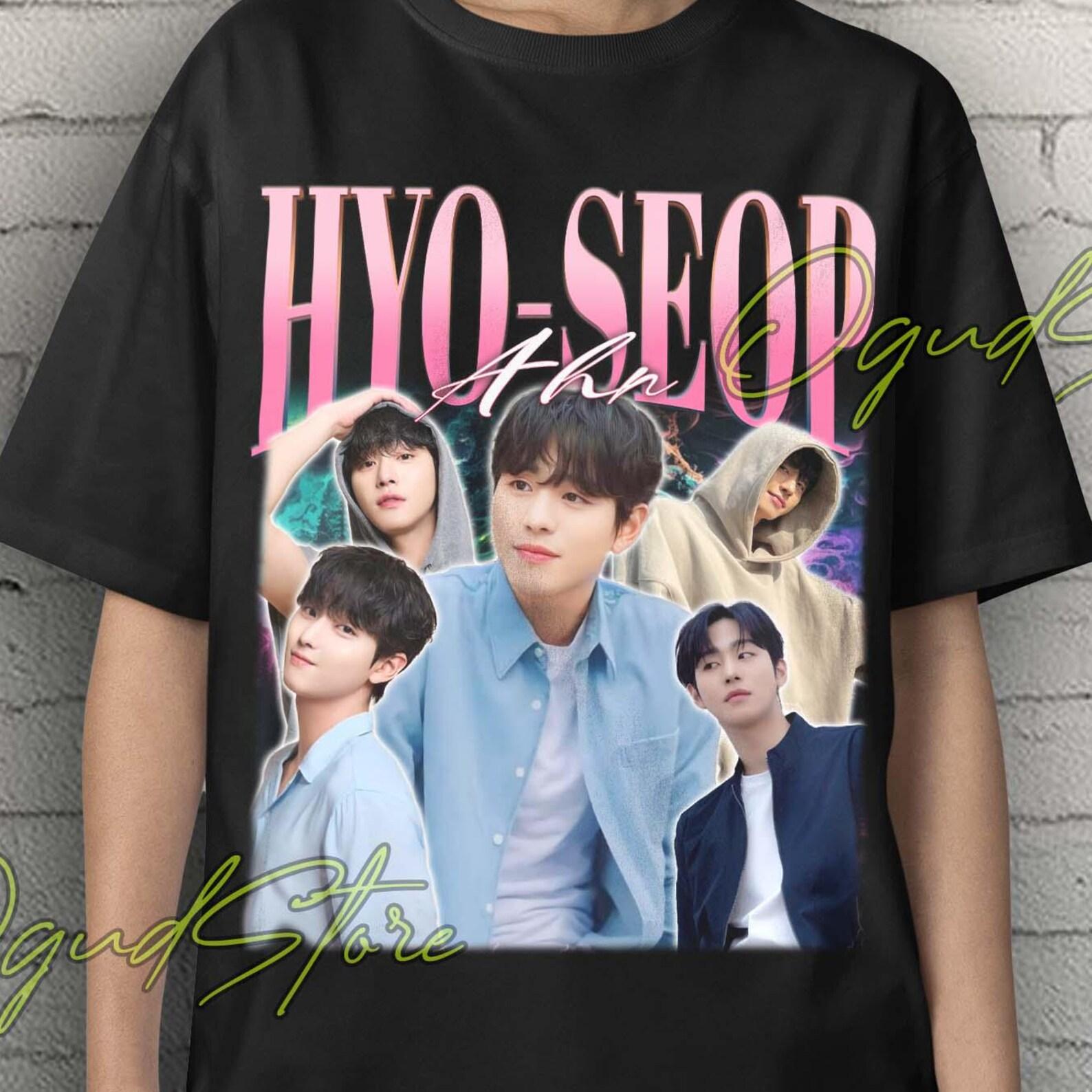 Футболка с Ahn Hyo-seop, Рубашка Ahn Hyo Seop, Ретро-футболка Ahn Hyo Seop, Футболка с Ahn Hyo Seop из дорамы, Рубашка Ahn HyoSeop из дорамы, Свитер Ahn Hyo Seop L
