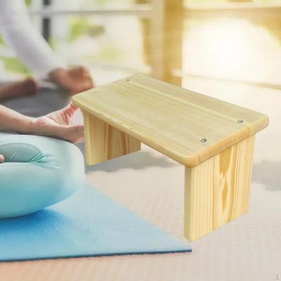 Meditationssitz für verbesserte Praxis Bequemer Yoga-Hocker aus Holz Achtsamkeit