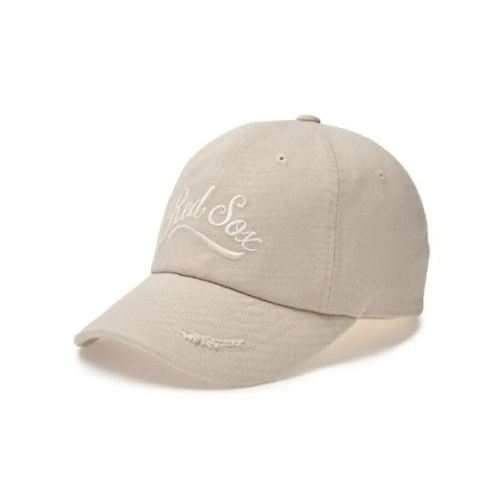 [MLB] Cap JQT 3ACPVL64N-43CRM Vintage Cursive Unstructured Ball Cap Boston Red Sox FREE