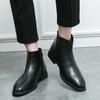 Fashion Luxury Brand Men's Low Top Shoes Men's Slip-On Chelsea Boots Fashion High Top Ankle Boots Casual Comfortable Male Walking Shoes