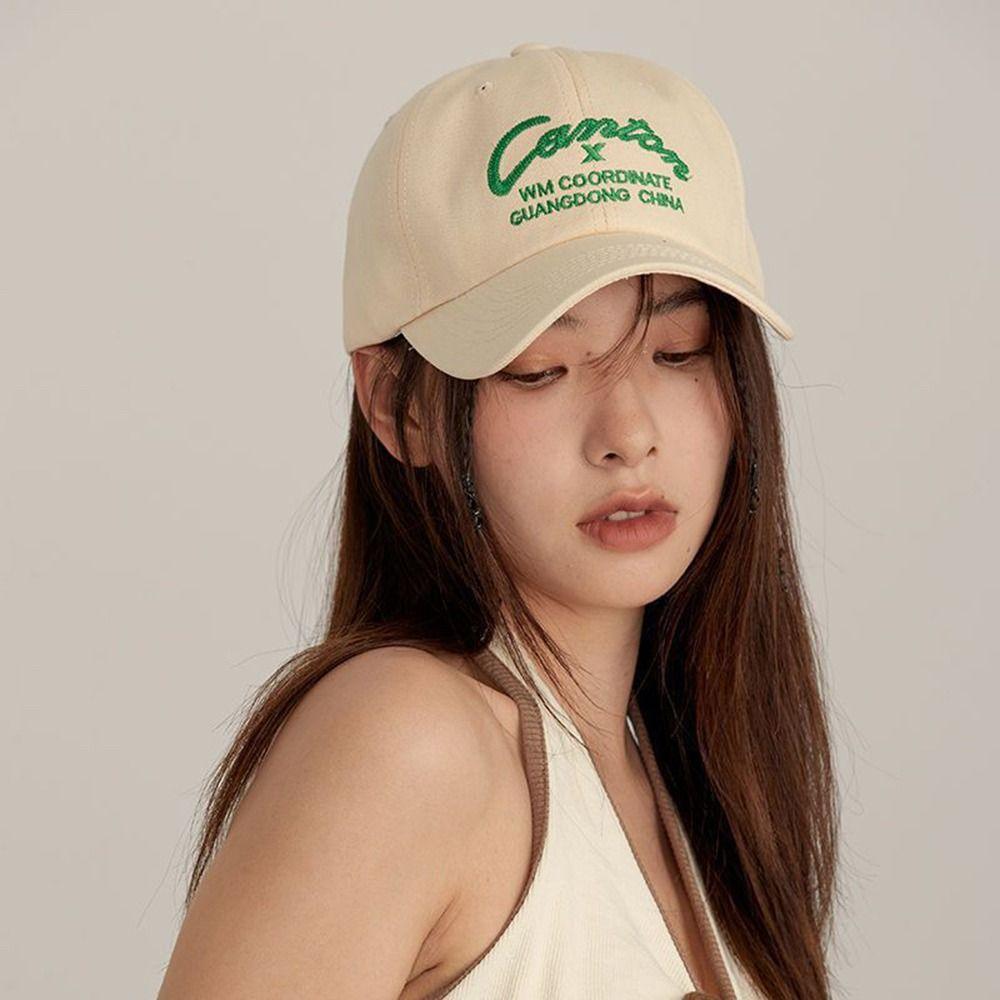 Köp Sunshade Cap Embroidery For Men Korean Style Sun Cap Letter