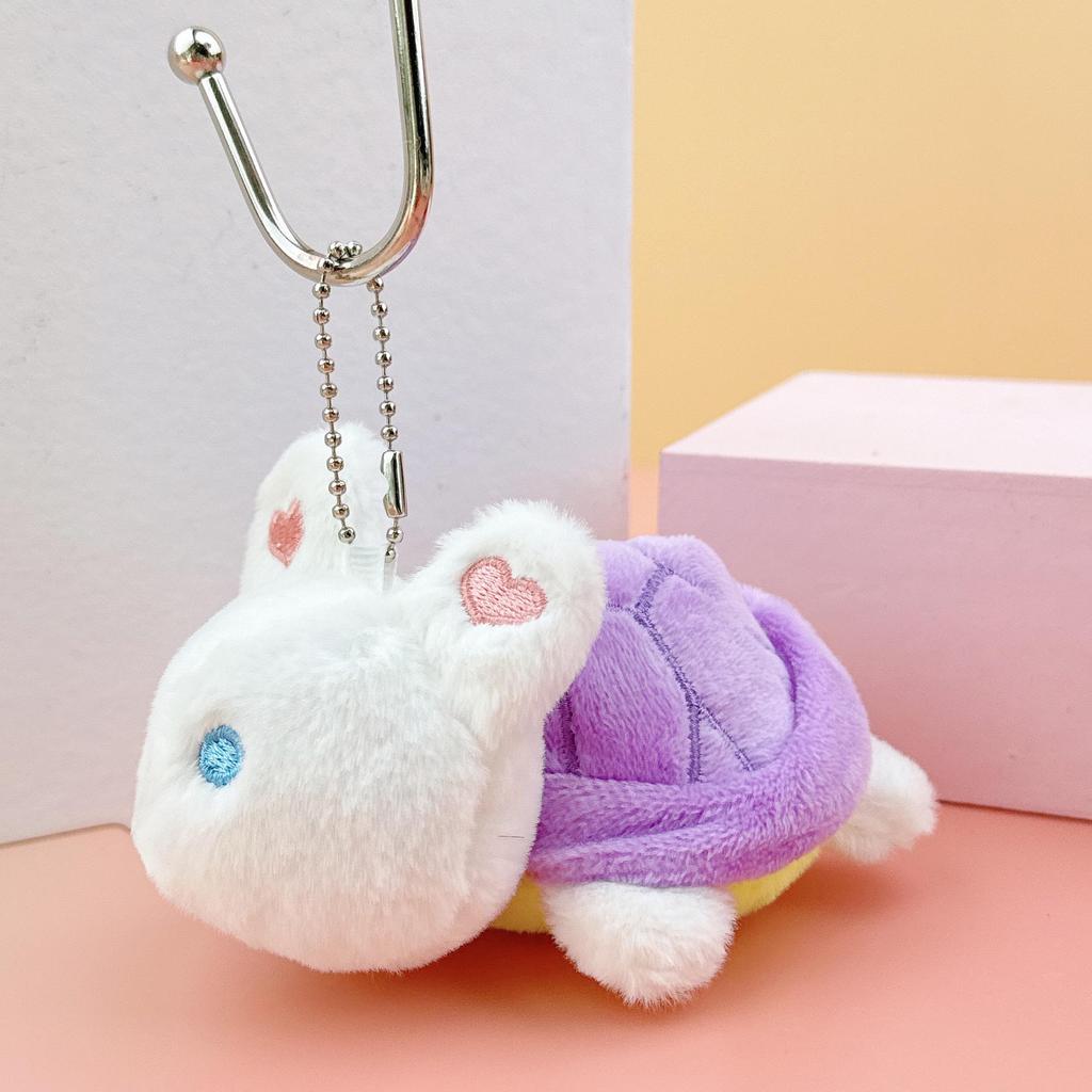Niedliche Cartoon Schildkröte Hase Plüsch Schlüsselanhänger Anhänger Puppe