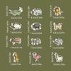 Animal Cookie Cutters For Kids, Safari Zoo Animals 12 Pcs Cookie Cutters Set With Lion, Giraffe, Hippo, Koala, Elephant, Dog