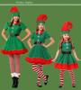 Santa Cosplay Costume for Kids and Adults, Green, Kids, Boys and Girls, with Hat, Kigurumi, Christmas, Year-End Parties, Halloween, and Christmas