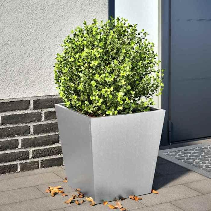 VidaXL Jardinière 40x40x40 cm acier inoxydable, jardinière d'extérieur, boîte à fleurs, boîte de jardin 851062