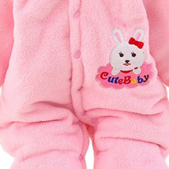 Dětská kombinéza Cartoon Design Keep Warm Roztomilá holčička chlapecké celkové zimní kombinéza pro miminko