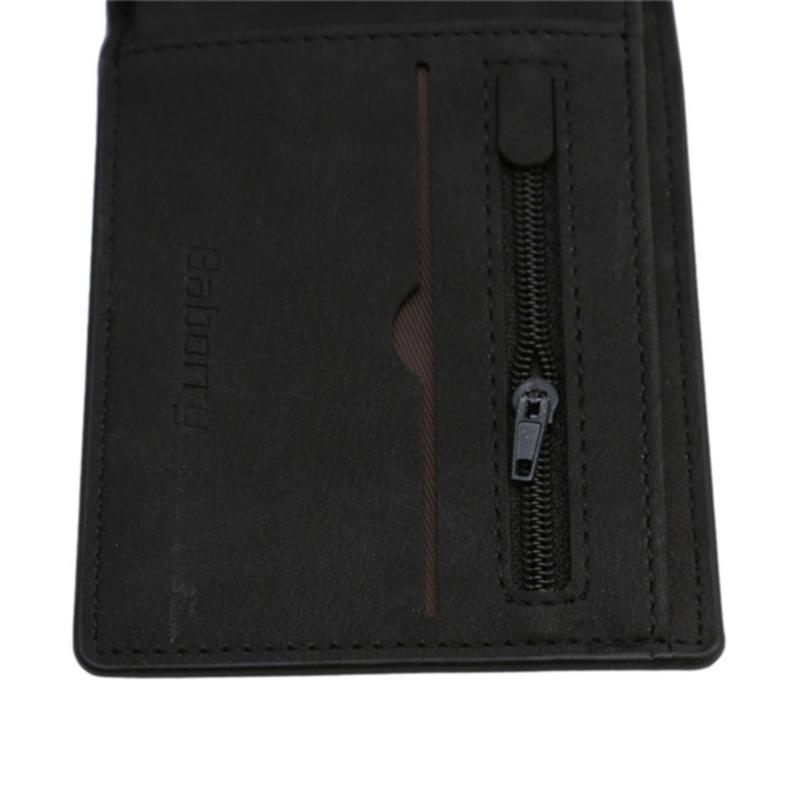 Men Vintage Short Wallets Male Casual Small Thin Card Holder Wallet Purse Gift