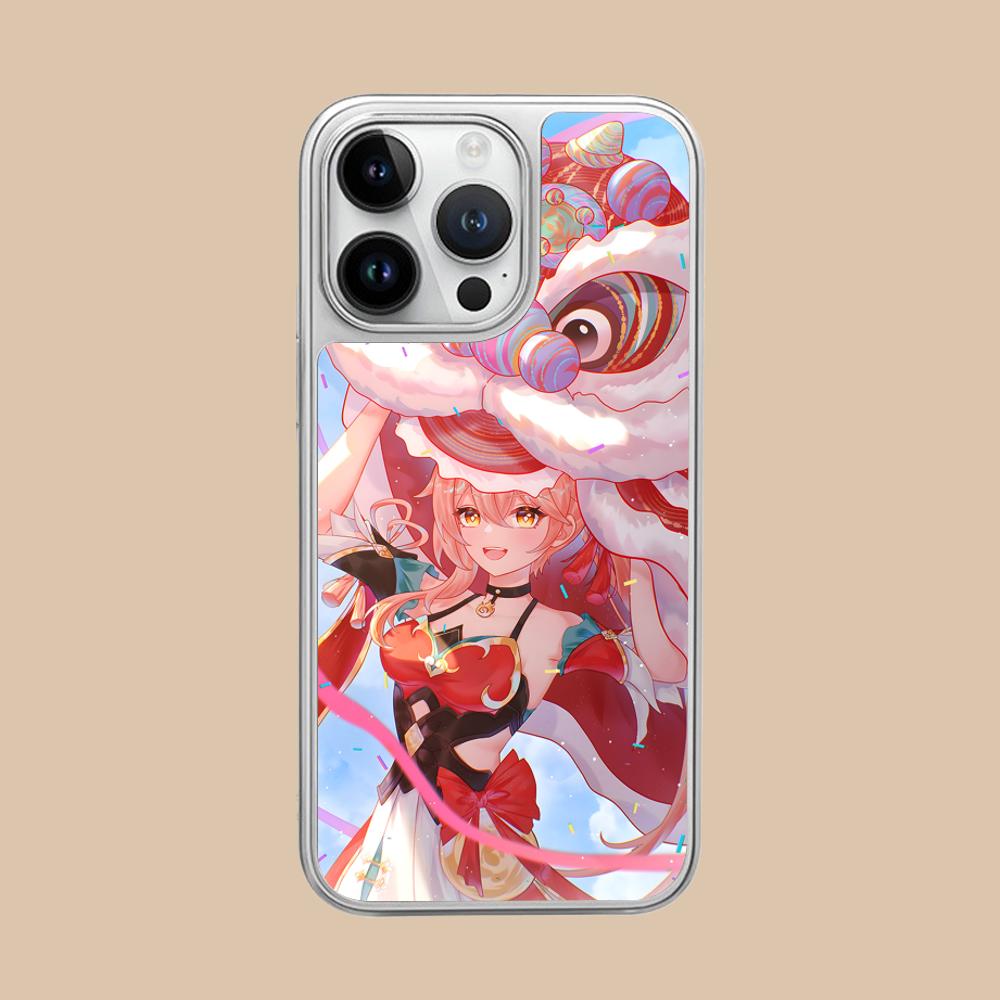 

HSR Guinaifen Silver Plating Mobile Phone Case for iPhone 17 16 15 14 13 12 11 Air Pro Max Plus Colorful Cover iPhone 11