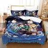 3D Printed Anime Bed Sheet Demon Slayer Bedding Set Single Twin Full Queen King Size Bed Set Adult Kid Bedroom Duvet cover Sets