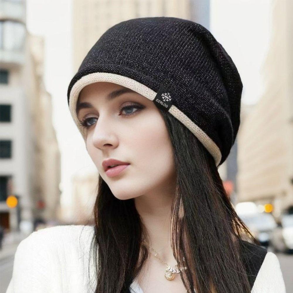 Thickened Beanie Caps Ear Protection Bonnet Cap Fashion Winter Hats  for Men Women