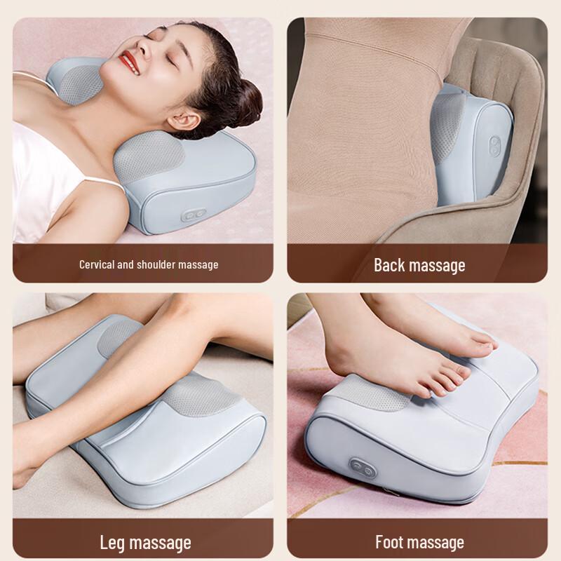 AUX Neck and Back Kneading Massager Pillow CN Plug (adapter Included)