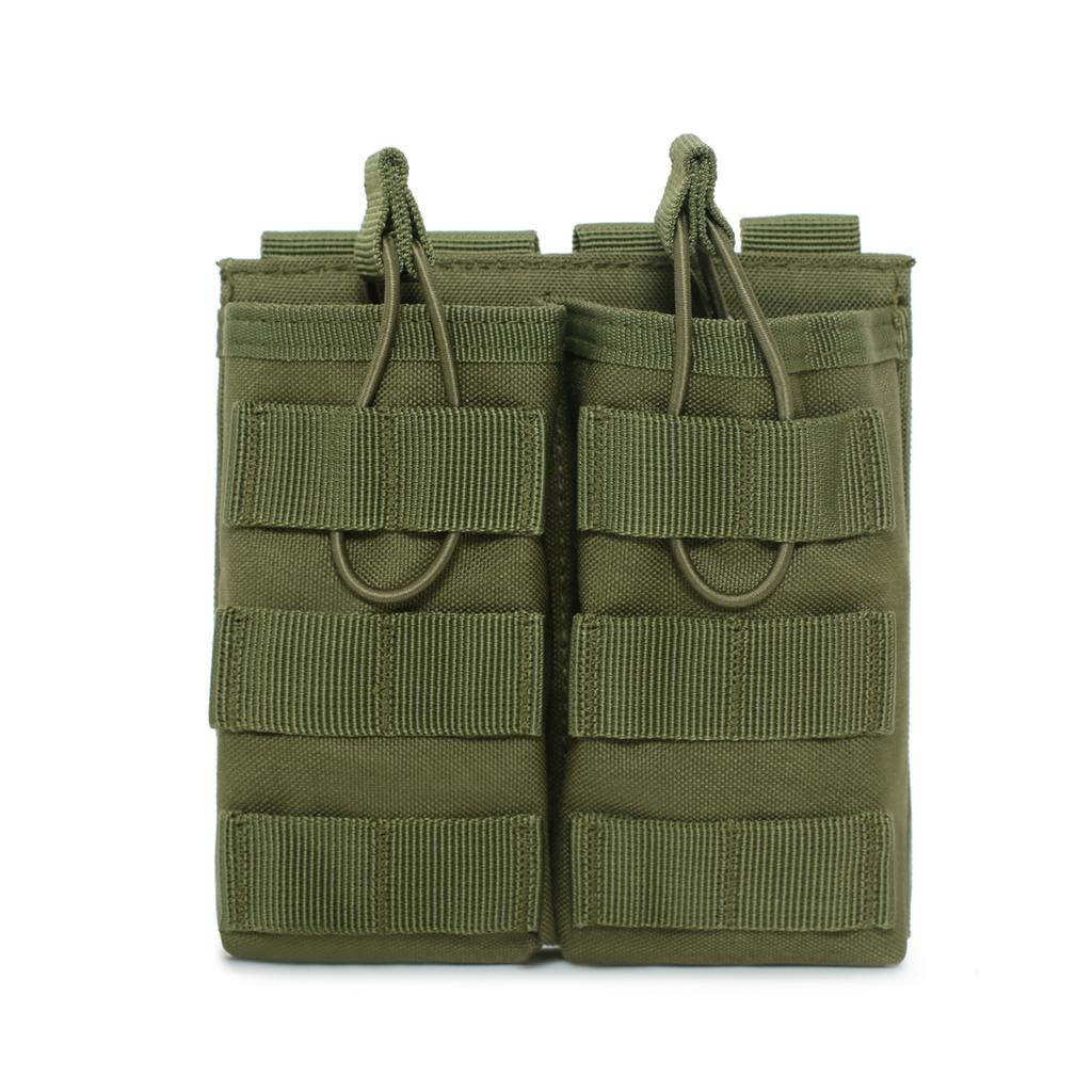7.62/5.56mm Double Magazine Pouches Tactical Molle AK AR M4 AR15 Rifle Airsoft Paintball Mag Pouch for Hunting Vest Accessories