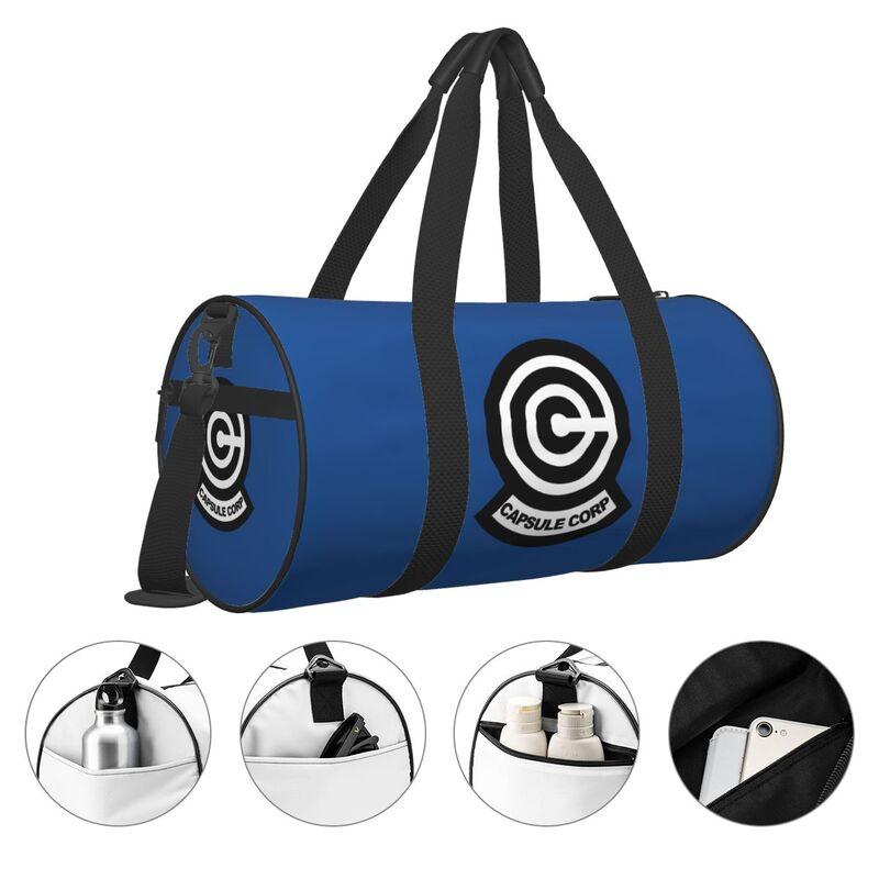 Dragon Capsule Ball Corp Print Travel Duffel Bag Shoes Compartment for Men Women Foldable Lightweight Yoga Gym Sports Bag
