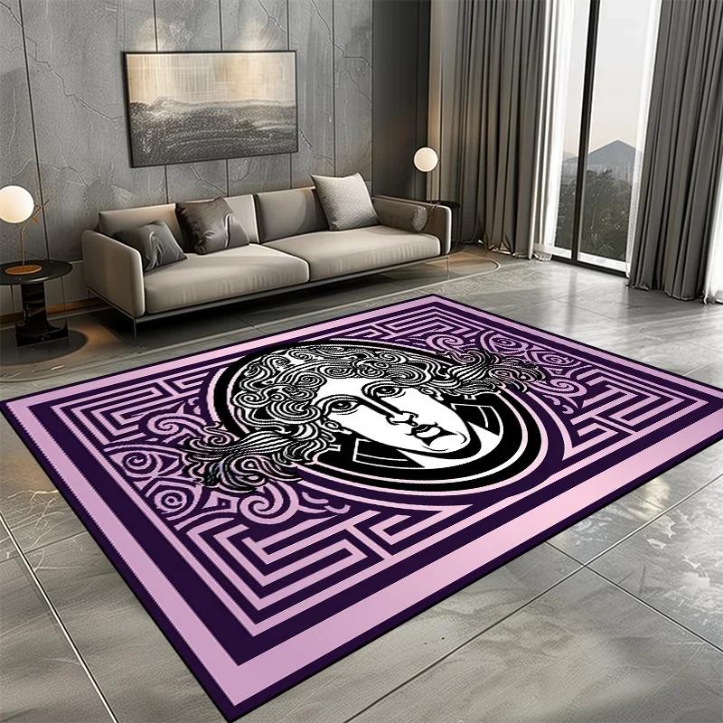Modern Luxury Carpet for Living Room Fashion Design Big Size Rugs Cloakroom Non-slip Floor Mats Bedroom Bedside Soft Carpets
