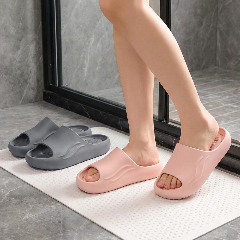 Bathroom Slippers Indoor Home Leakage Non-slip Deodorant Toilet Bath Couple Hotel Empty Cool Slippers