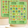 Children Fruit Themed Reversible Board Game for Family Activity Logic Skills Training and Memory Exercise Chess Toy