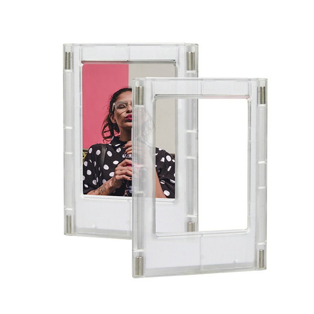 Acrylic Picture Frames 3-Inch Card Display Stand Photo Frame  for Polaroid Photo Picture