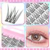 32 Rows Eyelash Extension Fluffy Individual Eyelashes Tweezers Cluster Eyelashes  Music Festivals