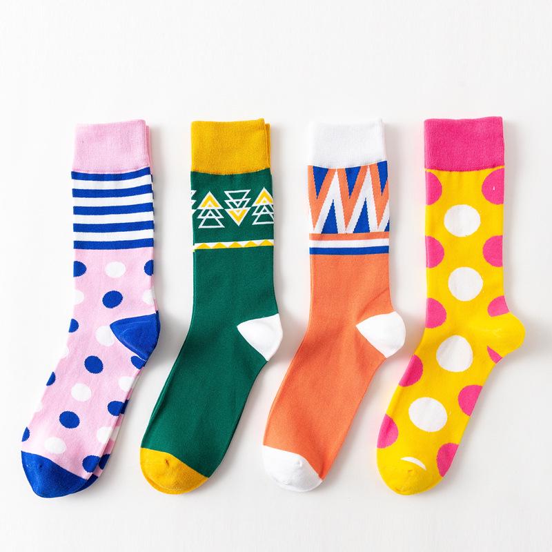 Fashion Women Socks Summer Colorful Novelty Combed Cotton Socks Casual Crew Socks Wedding Gift