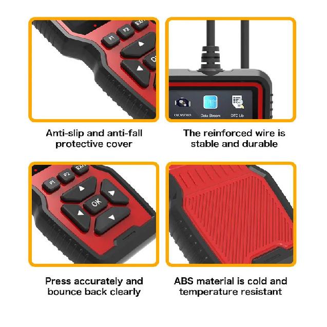 V519 OBD2 Scanner Diagnostic Auto Scan Tool Tools Supports 10 Language OBDII Fixd Scanner Code Reader with 2.8-inch Color Screen