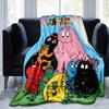 1pc, Barbapapa Throw Blanket, Soft & Cozy Blanket for Friends, Home Decor, Couch Cover, Travel, Camping, Office Nap, Gift IdeaB011