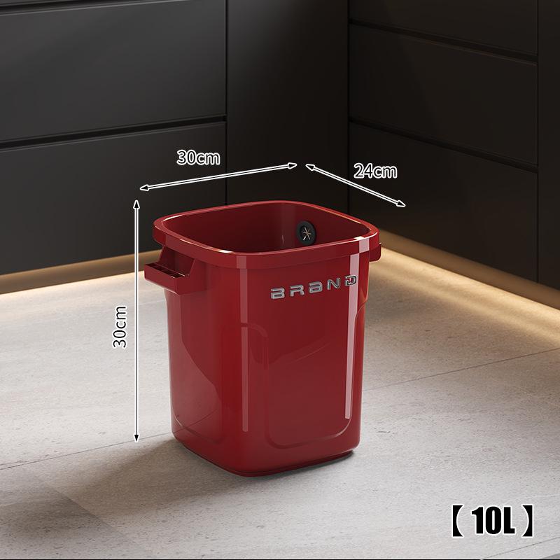 Large Mobile Industrial-Style Kitchen Trash Can with Wheels for Indoor/Outdoor Use