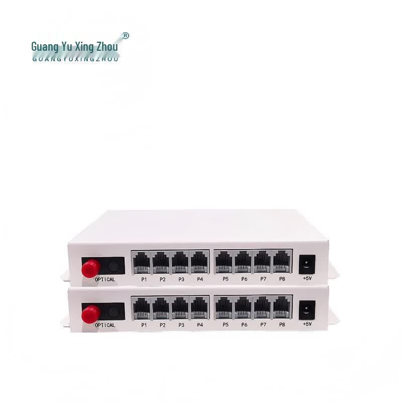 GY-8P 8-Channel Telephone Fiber Optic Transceiver