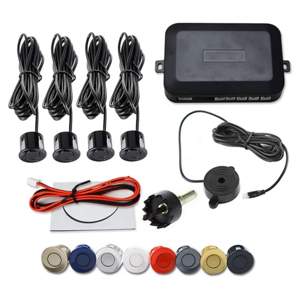 Parking Reverse Sensor 22mm Parking Sensor Kit Universal 4 Sensor Buzzer Reverse Backup
