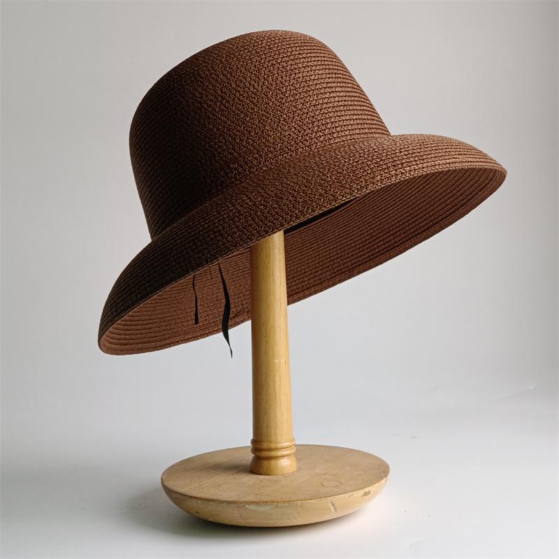 Straw Hat Women Summer Big Brim Travel Sunscreen Hepburn Wind Visor Holiday Beach Hat Foldable Versatile Hat Women