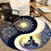 1pc Yin Yang Meditation Chair Carpet for Office Non-Slip, Machine Washable Rug for Office, Room - Holiday Decor, Machine Made yy251016074