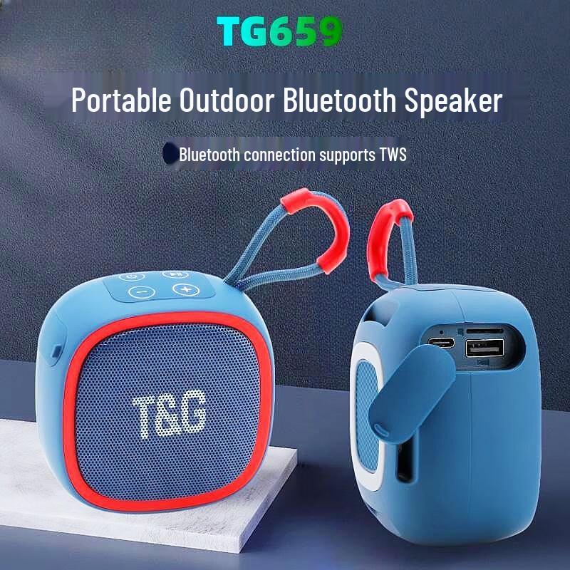 T&G TG659 Portable Outdoor Bluetooth Speaker CN Plug (adapter Included)