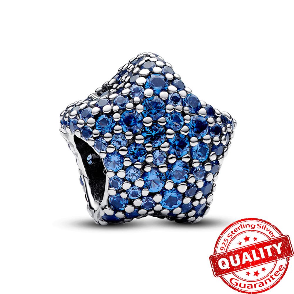 Copper Starfish Beads & Butterfly & Dragonfly Dangle Charm Fit Snake Bracelet Boutique Necklace Blue Pendant Gift