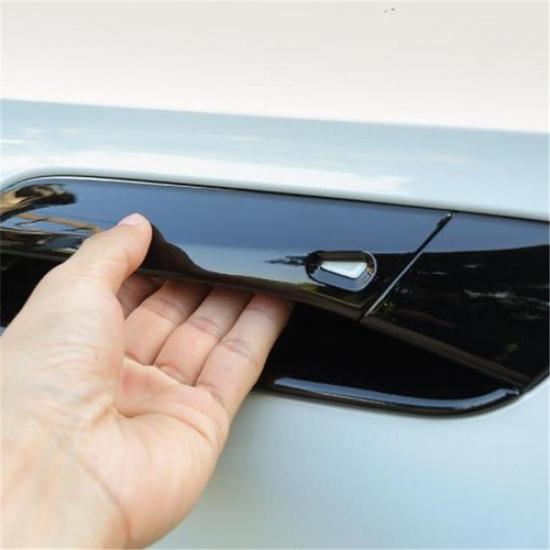 Glossy Black Exterior Door Handle Cover Trim For Volkswagen ID.4 2021 2022 2023