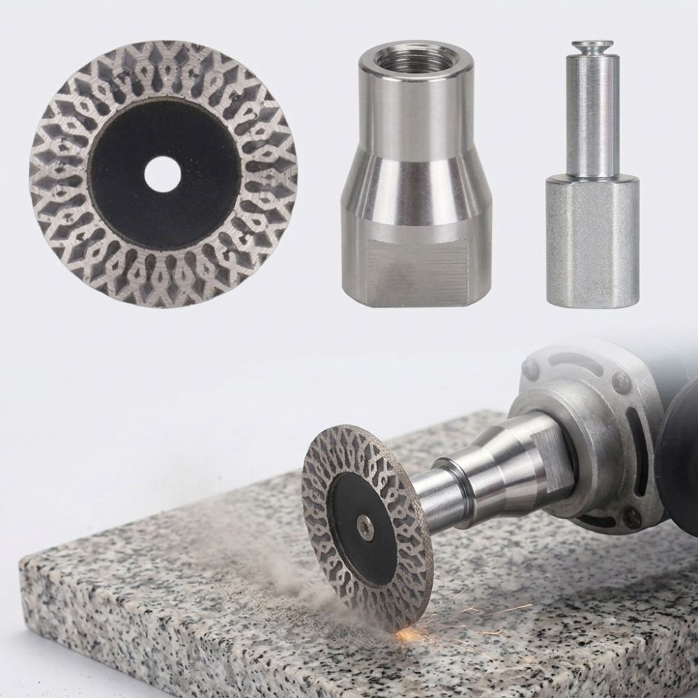 40mm M14 Extended Connecting Rod Grinding Discs For Granite, Marble, Concrete, Ceramic, Porcelain