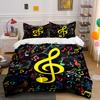 Colorful Musical Notes Pattern. Bedding Sets Duvet Cover Sets Duvet Covers Pillowcases(1 * Duvet Cover 2 * Pillowcases Without Duvet Insert)