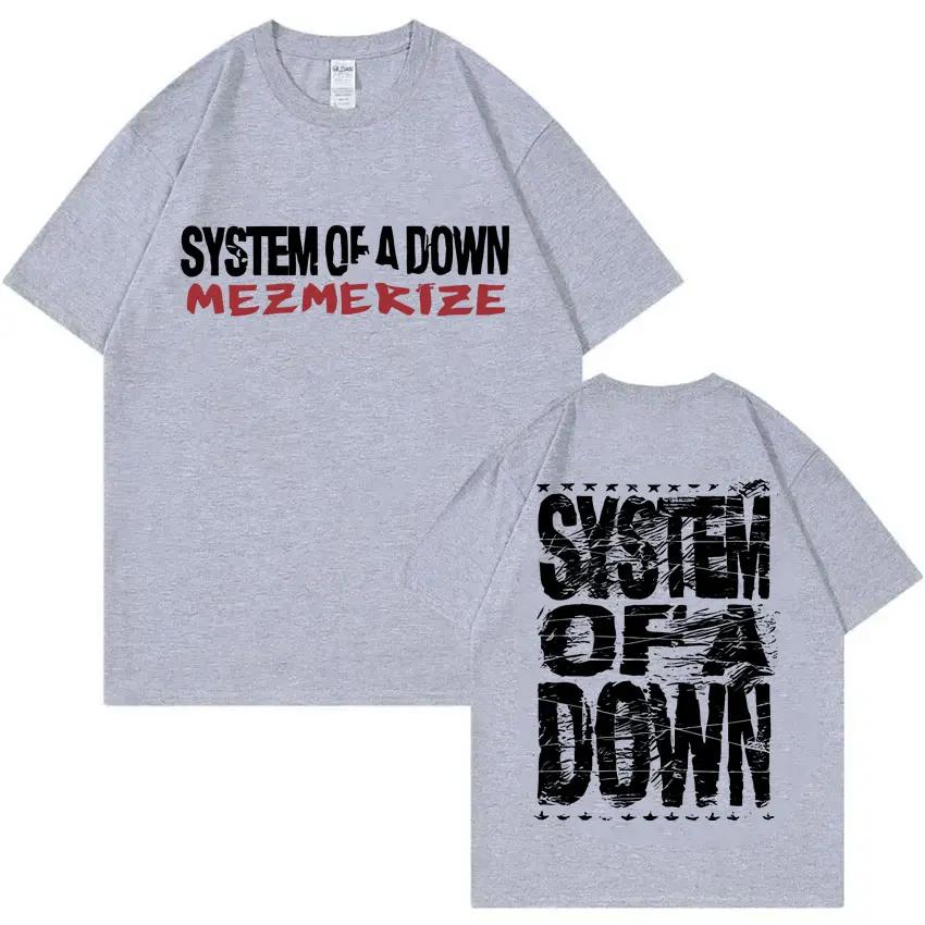 Vintage Alternative Metal Musik Rockband System of A Down Mezmerize T-Shirts Herren Damen T-Shirts Herrenmode Übergroßes T-Shirt