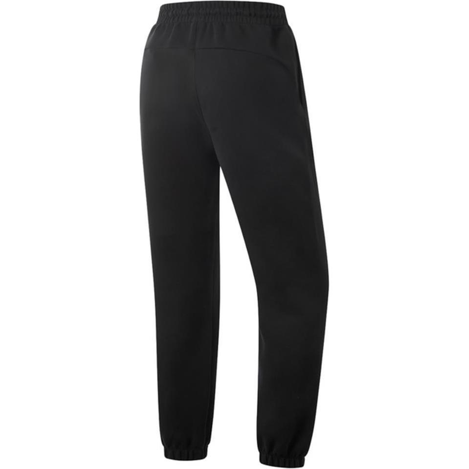 Li Ning Damskie Spodnie Sportowe Dzianinowe z Serii Fitness z Średnim Stanem, Luźnym Krojem i Zwężanymi Nogawkami Spodnie Damskie Czarne AKLUA52-1