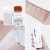 Dual-Ended White Color Changing Foundation Stick with Brush Makeup Smoothly Blending Moisturizing Brightening for All Skin Type
