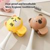 Toothbrush Head Cover Animal Shape Electric Toothbrush Head Cover 4 Pieces Compact Protector Clamp-On Gadgets for Camping Travel