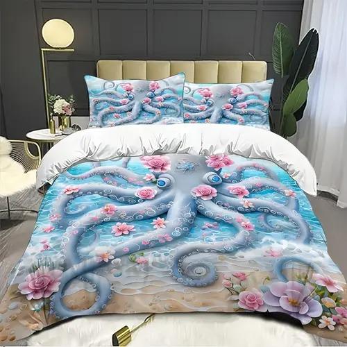 Comforter Octopus With Octopus Pattern Suitable For Children Boys Girls And Adults Soft Comfortable Breathable