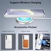 Skal för Samsung Galaxy S25 Plus / S25+ - BOOLING - Mjukt - Transparent - Magnetisk cirkel - 2 Härdat glas
