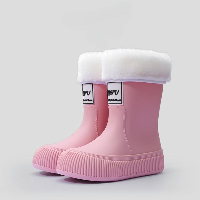 Bottes de pluie pour femmes, antidérapantes, tendance, légères, souples, chaussures de pluie, de pêche en plein air, semelles épaisses, chaussures imperméables, mode, confortables