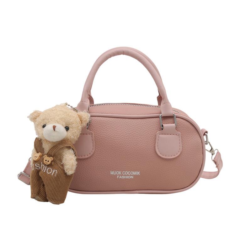 Hot Sale Trend Simple Fashion Niche Litchi Pattern Portable Bowling Bag Commuter Casual Versatile Messenger Bag