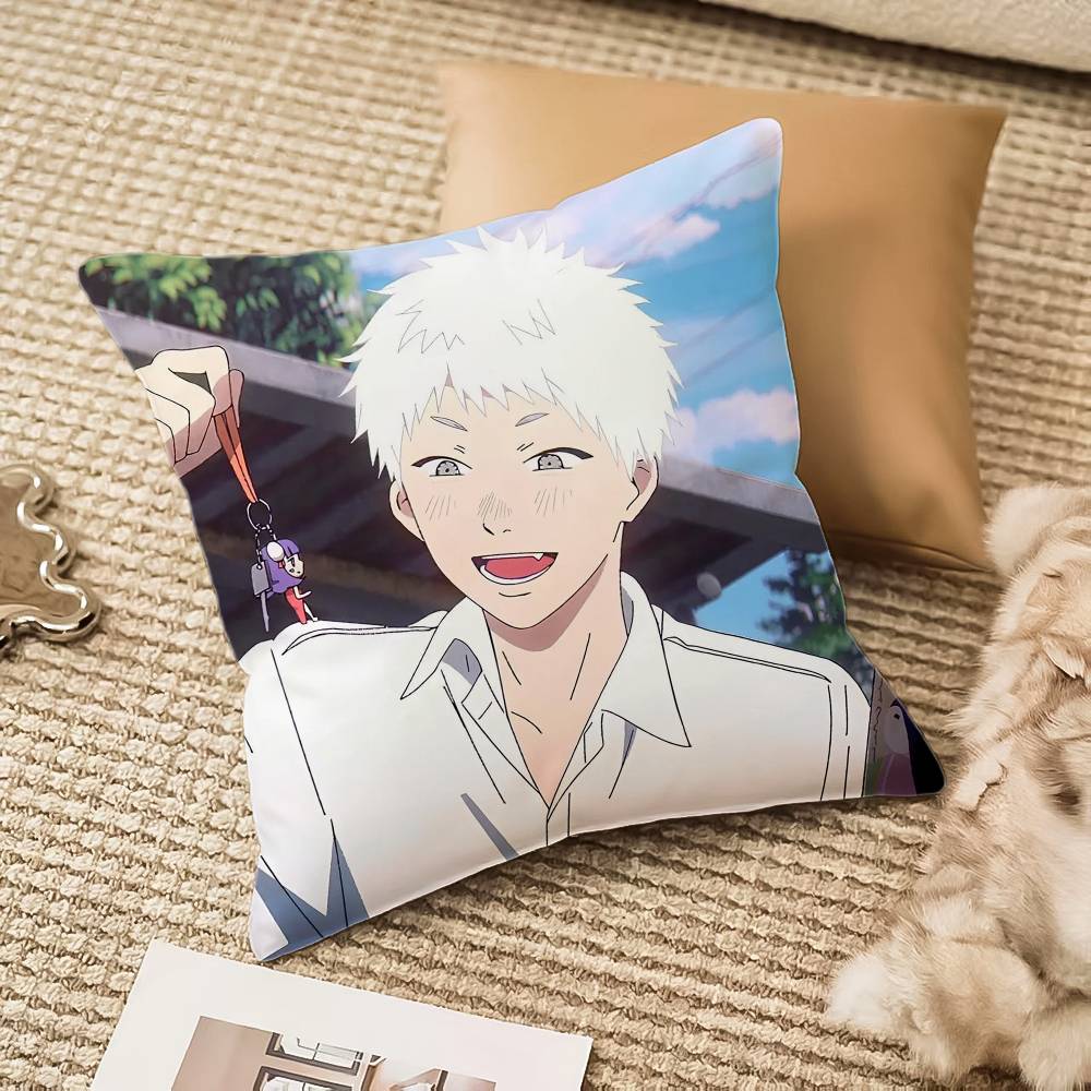 Мультяшный Наволочка Летний Хикару Умер Защита от пылевых клещей Невидимая молния Диван-кровать 12x12Inch