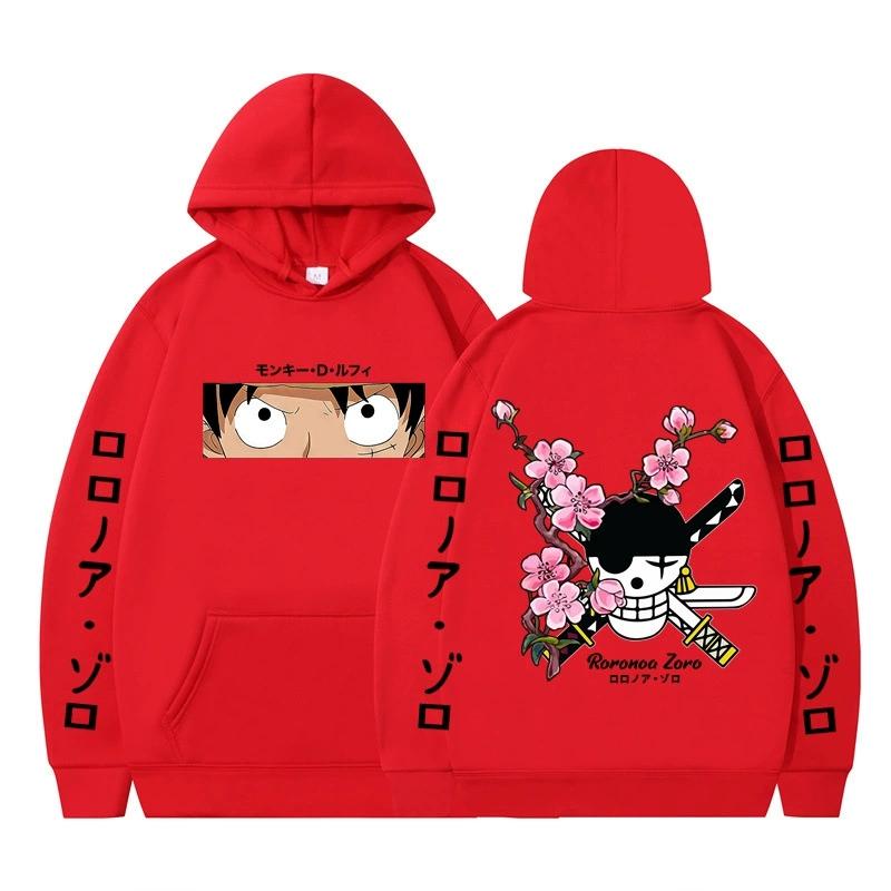ONE PIECE Anime Hoodie Roronoa Zoro Hoodie Streetwear Hooded Sweatshirt Men Women Cosplay Sports