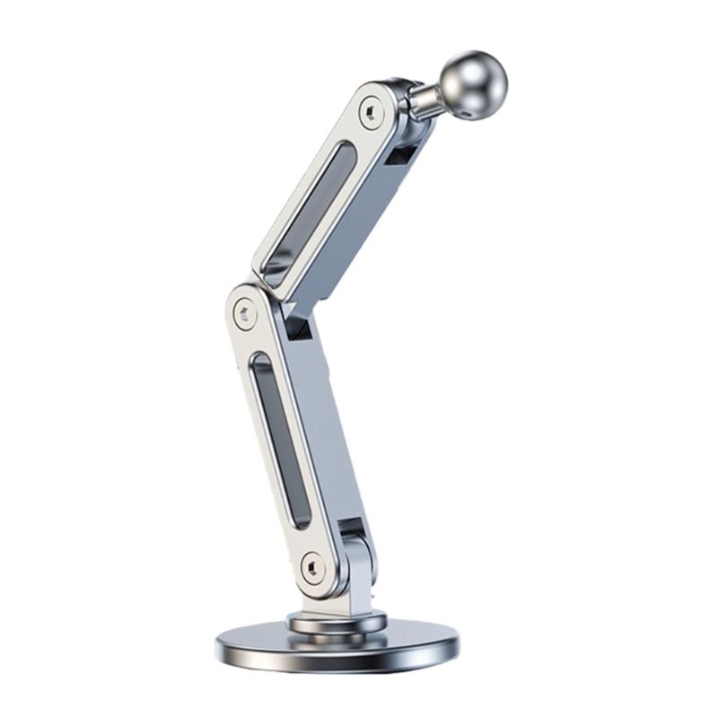 Base Universale in Alluminio per Supporto Auto con Sfera da 17mm, Presa Adesiva, Facile da Usare per Mappe e Supporti Magnetici per Telefono