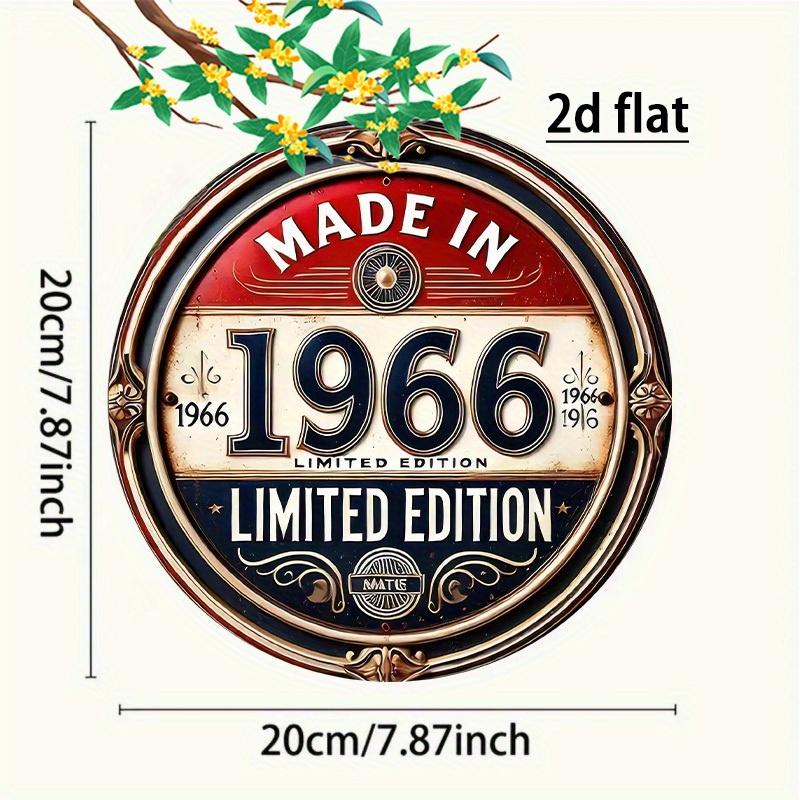 Vintage Metal Wall Art Vintage  Limited Edition Round Metal Wall Art  pc xcm Rustic Retro Sign with Ornate Frame